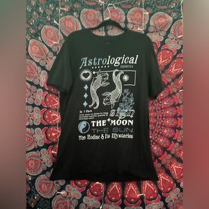 Oversized Pisces Astrological Shirt.